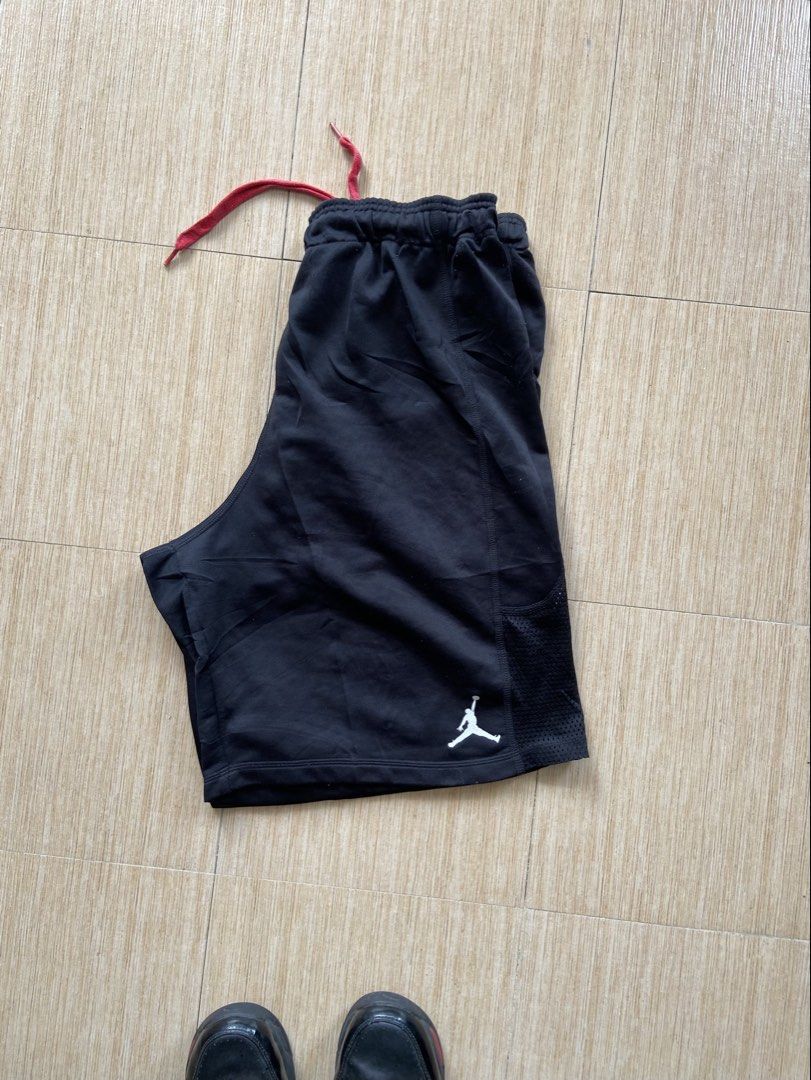 Jordan Short Embroidery Logo (Category: Shorts) located in Legazpi City. Submitted by luxrystreet (Listing ID 1461331881, Image 2). Description: Jordan Short Waist: Stretchable/Free Size Length: 22 Leg O:15 Issue See pic.