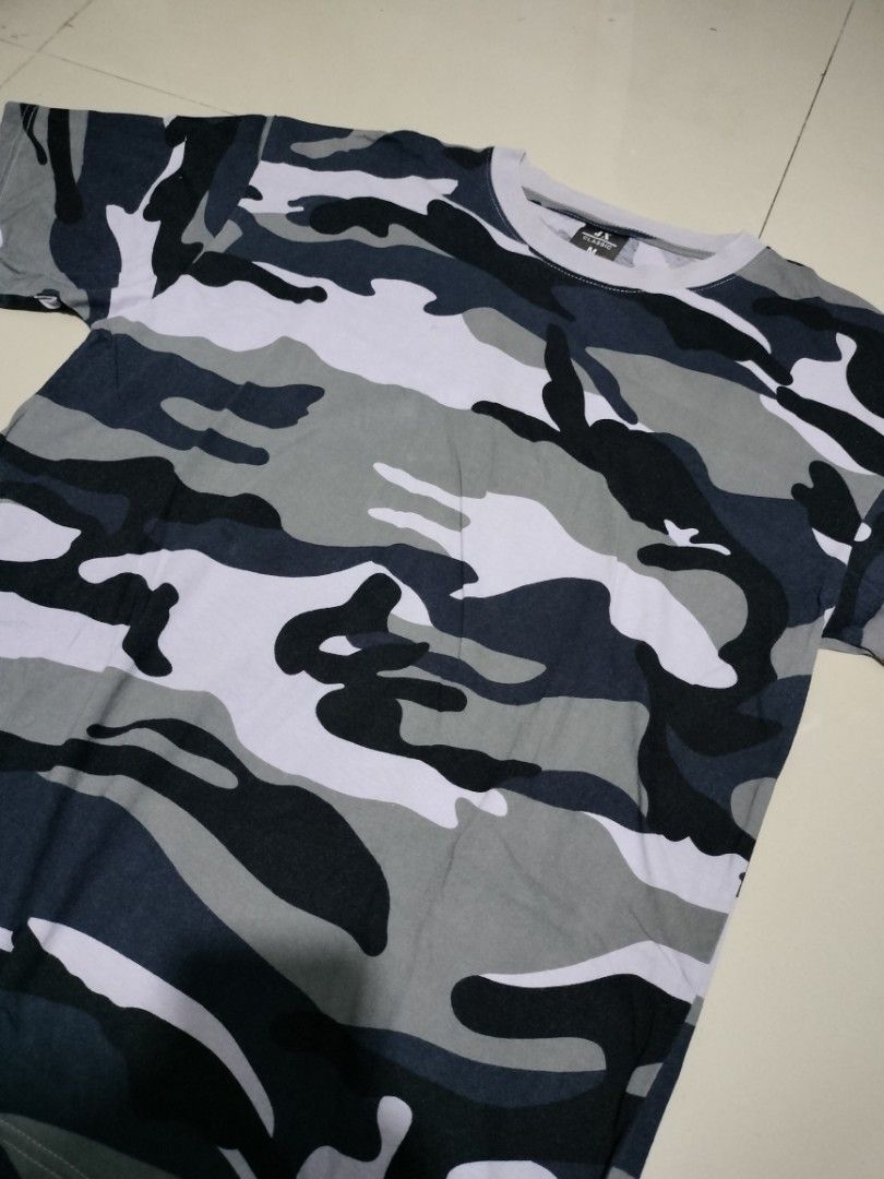JX Classic Camouflage Tshirt (Category: Tshirts & Polo Shirts ) located in San Mateo. Submitted by jhaixsober (Listing ID 1461519077, Image 3). Description: DIMES LENGTH 28 WIDTH 21 -EXCELLENT CONDITION -NO ISSUE -COLOR RATE: 10/10 -COTTON -SOLID FABRIC -GOOD FITTINGS -GOOD FOR PSG -FAV ITEM LOCATION: QUEZON CITY COURIER: J&T AND LALAMOVE MOP: GCASH ONLY.