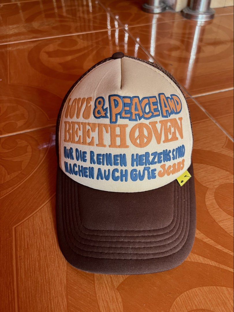 Kapital Love & Peace Trucker Hat (Category: Caps & Hats) located in Cavite. Submitted by .eight (Listing ID 1461380270, Image 3). Description: kapital trucker hat cap adjustable snapback complete tags the coolest when worn .