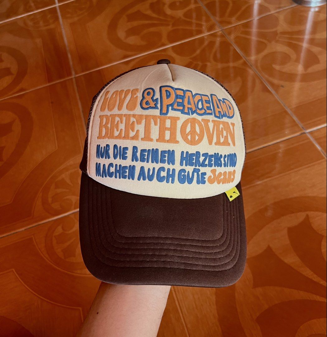 Kapital Love & Peace Trucker Hat (Category: Caps & Hats) located in Cavite. Submitted by .eight (Listing ID 1461380270, Image 1). Description: kapital trucker hat cap adjustable snapback complete tags the coolest when worn .