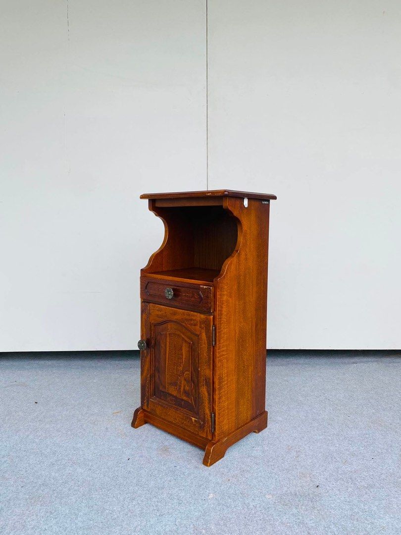 KARIMOKU VINTAGE TELEPHONE STAND (Category: Shelves, Cabinets & Racks) located in Manila. Submitted by jerichocal17856 (Listing ID 1461432402, Image 2). Description: “JAPAN SURPLUS” KARIMOKU VINTAGE TELEPHONE STAND SIZE: 15L” x 11W” x 32H” inches (AS-IS ITEM) IN GOOD CONDITION.