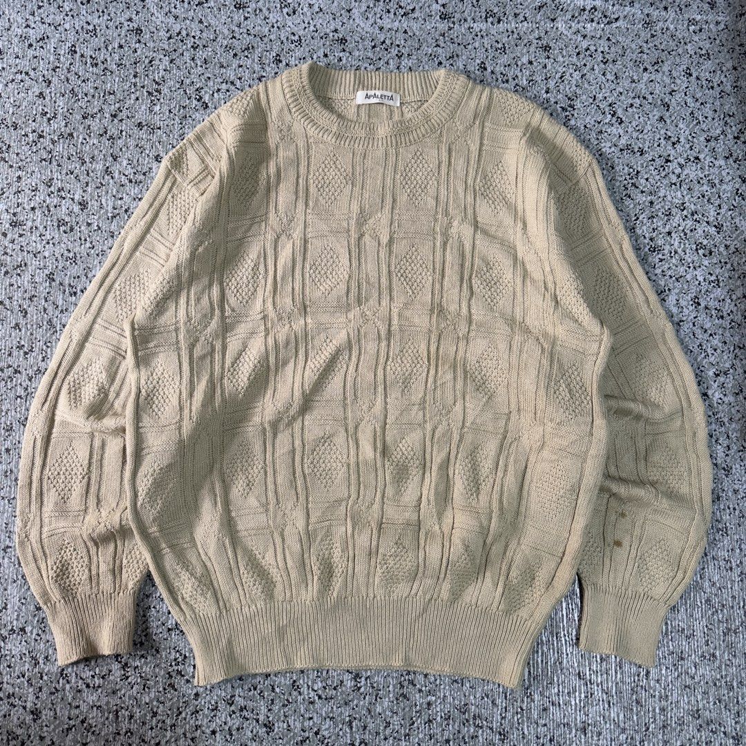 Knited Sweater (Category: Coats, Jackets and Outerwear) located in Baguio. Submitted by secondoption.ph (Listing ID 1461365365, Image 1). Description: Need wash only Size medium-large Length 27 Width 23.