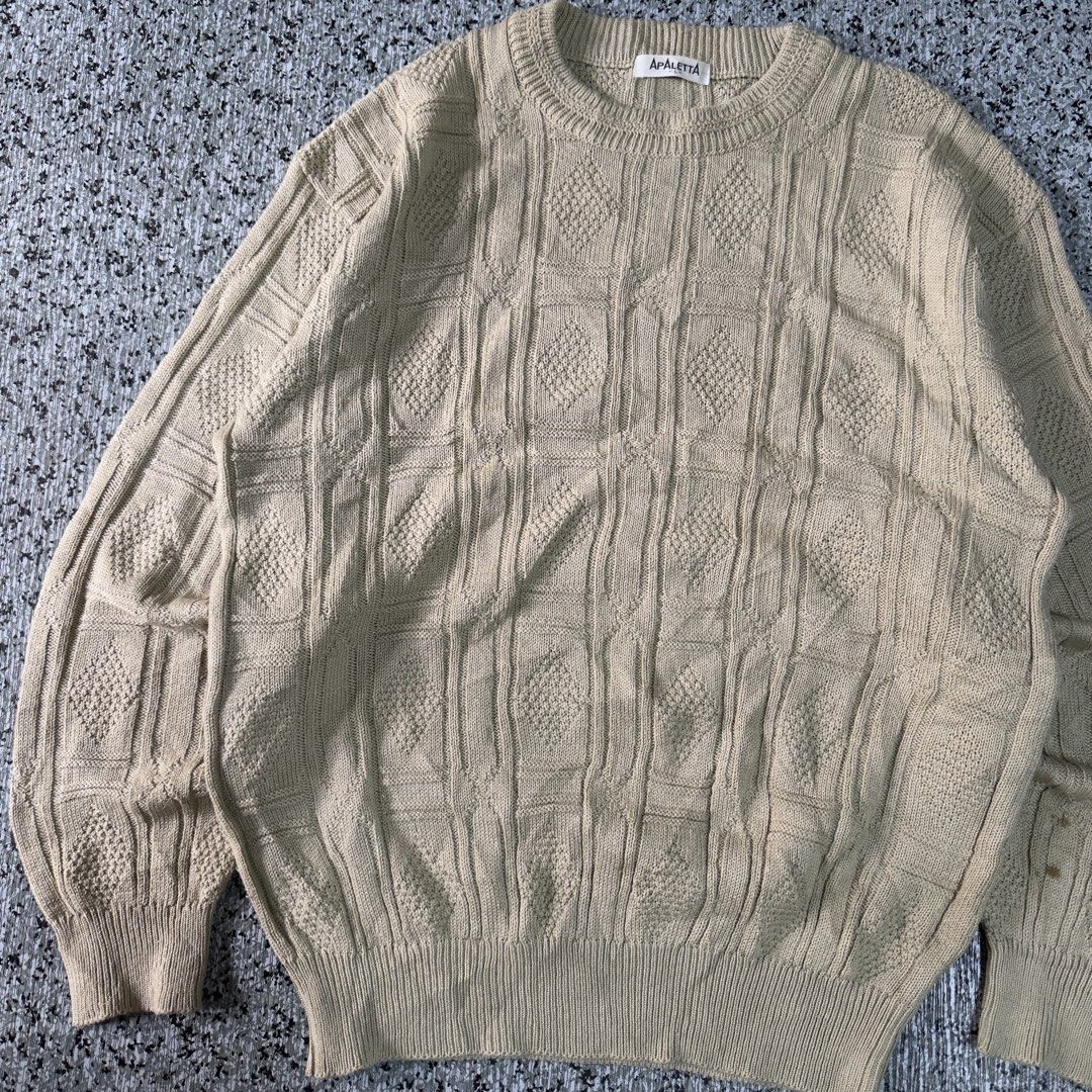 Knited Sweater (Category: Coats, Jackets and Outerwear) located in Baguio. Submitted by secondoption.ph (Listing ID 1461365365, Image 2). Description: Need wash only Size medium-large Length 27 Width 23.