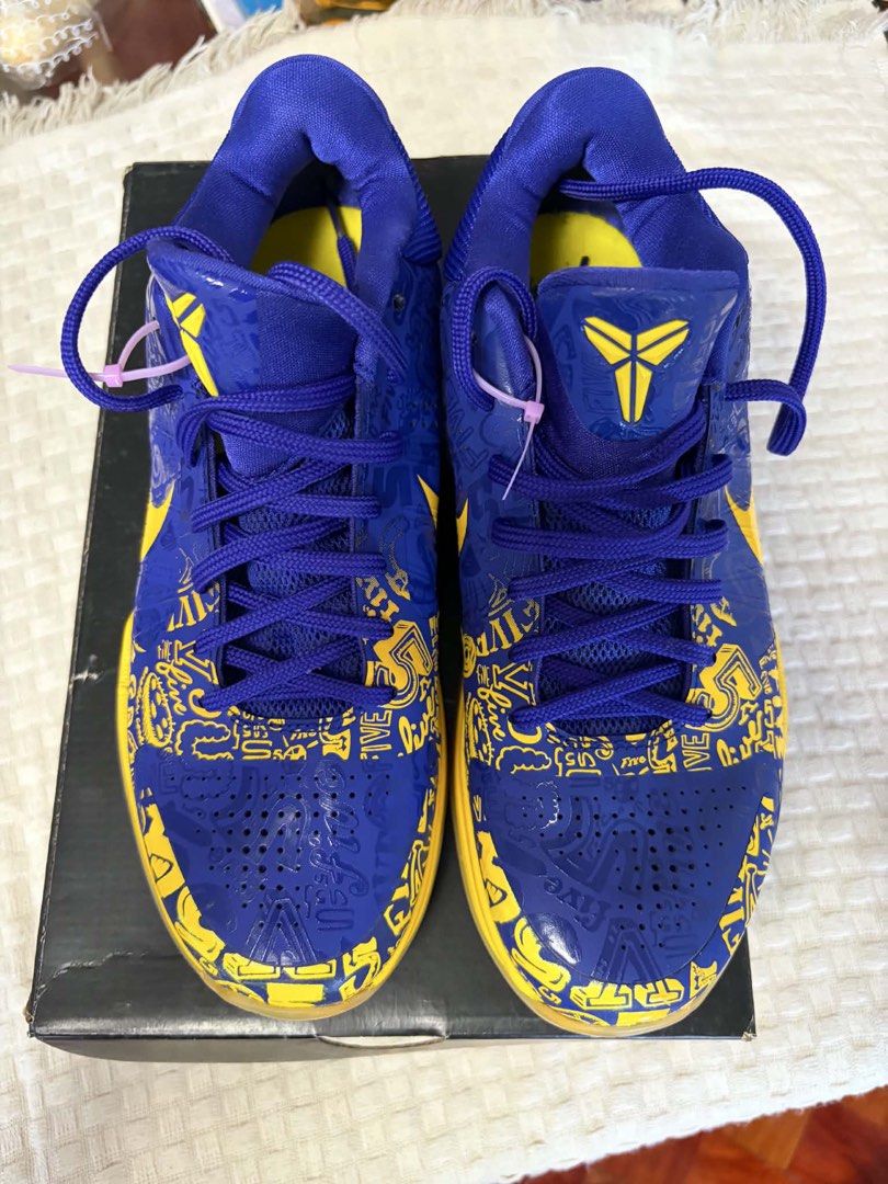Kobe Shoes (Category: Shoe inserts & accessories) located in Caloocan City. Submitted by nate1020 (Listing ID 1461399215, Image 2). Description: Selling all pairs for only 10,000 (negotiable) or individual Kobe 5 Purple/ Black - 5,000 Kobe 5 5 Rings - 6,000 All are in good condition with minor scratches/ drags. All are deep cleaned and with minor restorations/ reglued by La Sole Philippines since they are all slightly used. Meet up in Robinsons M