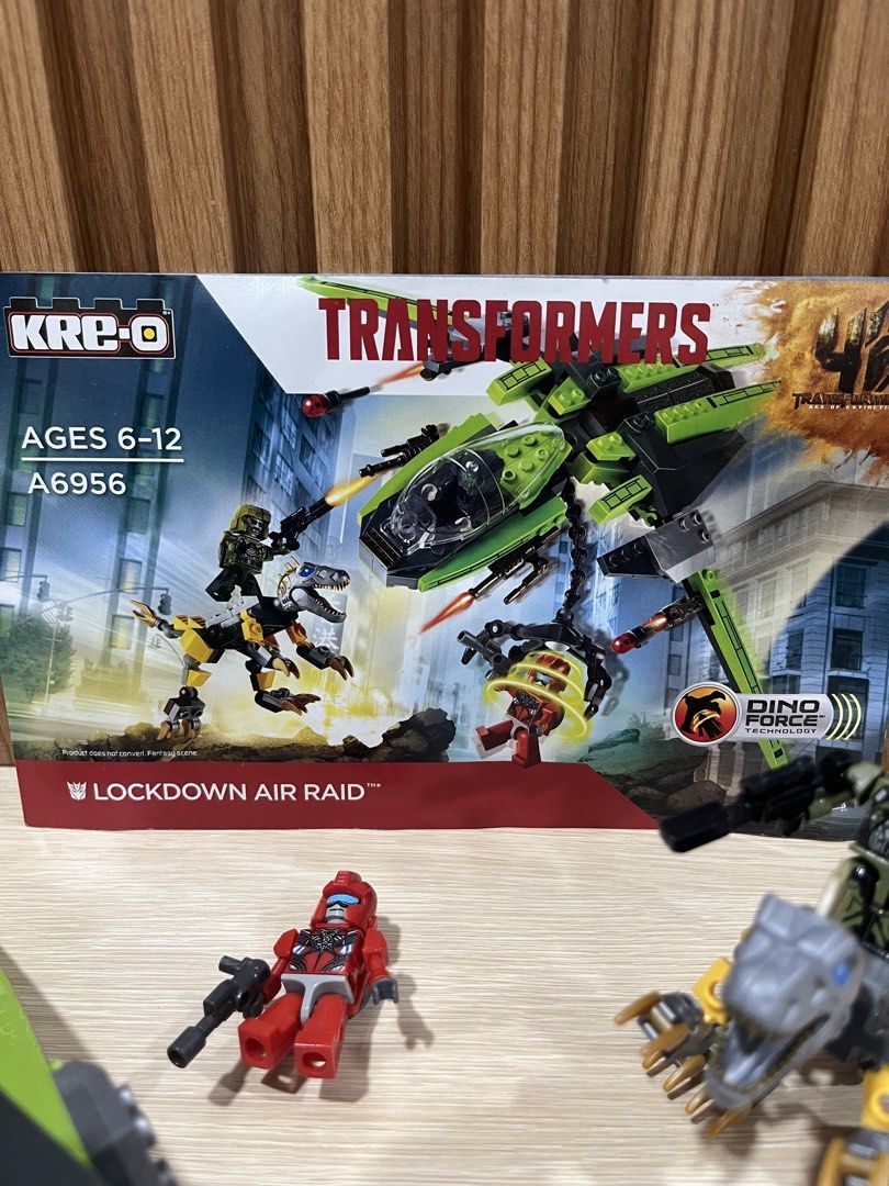 KRE-O Transformers Age of Extinction Lockdown Air Raid set (Category: Lego & Building Sets) located in Pasig City. Submitted by HBCollector (Listing ID 1461381978, Image 2). Description: KRE-O Transformers Age of Extinction Lockdown Air Raid set for ₱750 - complete with manual except no box - newly built - no issues - slightly negotiable if kukunin na You may PM/DM me for more info and photos MEET-UP LOC: Robinsons Galleria or pick-up from my con
