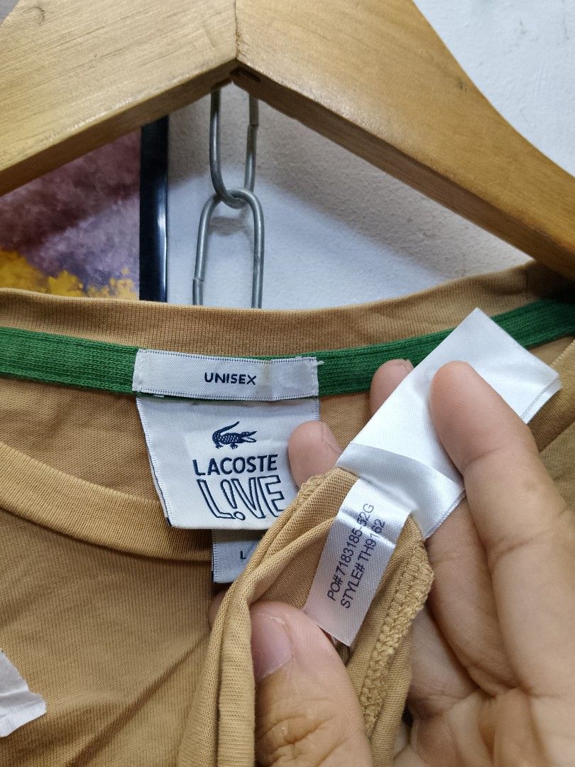 Lacoste live tee (Category: Tshirts & Polo Shirts ) located in Valenzuela. Submitted by joshwrldselection (Listing ID 1461554127, Image 2). Description: medium - large very good condition need wash thrift..
