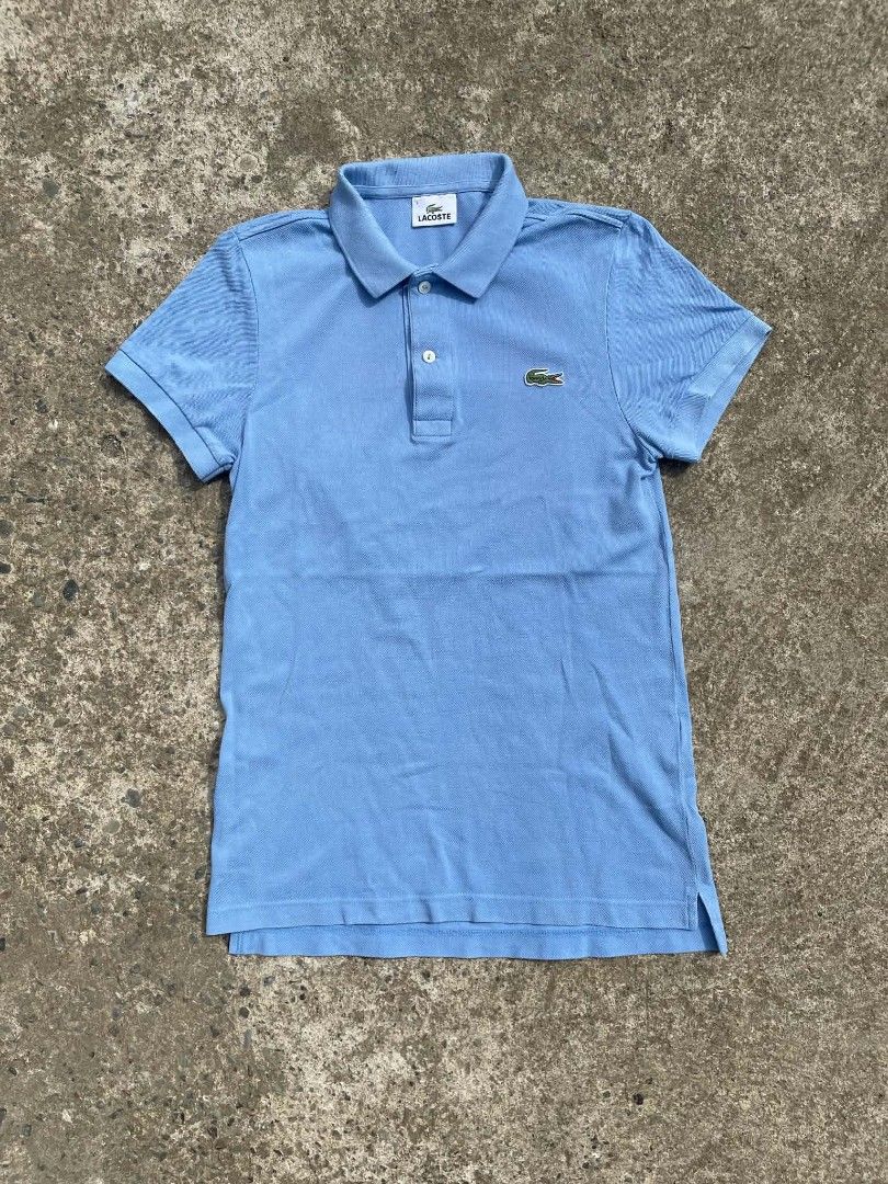Lacoste Polo Shirt for teens (Category: Tshirts & Polo Shirts ) located in Cantilan. Submitted by random_stuff17 (Listing ID 1461424899, Image 1). Description: Lacoste for teens 12-14 years old ✅Like new Condition💯 ✅No Issue❗️ ✅Size⤵️ Width-16 Length front -25 Length back-26 Disclaimer: I'm not affiliated with any brands stated and showed, all rights are reserved to real and original brand owners. #notocopyrightinfringementintended.