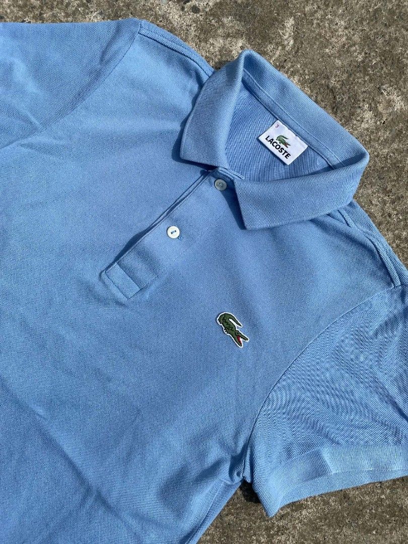 Lacoste Polo Shirt for teens (Category: Tshirts & Polo Shirts ) located in Cantilan. Submitted by random_stuff17 (Listing ID 1461424899, Image 3). Description: Lacoste for teens 12-14 years old ✅Like new Condition💯 ✅No Issue❗️ ✅Size⤵️ Width-16 Length front -25 Length back-26 Disclaimer: I'm not affiliated with any brands stated and showed, all rights are reserved to real and original brand owners. #notocopyrightinfringementintended.