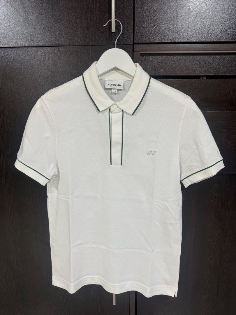 Lacoste Regular Fit Polo Size 2 (Category: Tshirts & Polo Shirts ) located in Pasay City. Submitted by josec03 (Listing ID 1461325543, Image 2). Description: Barely used Regular Fit Pristine White and Heather Grey. Regular Fit. Size 2. .
