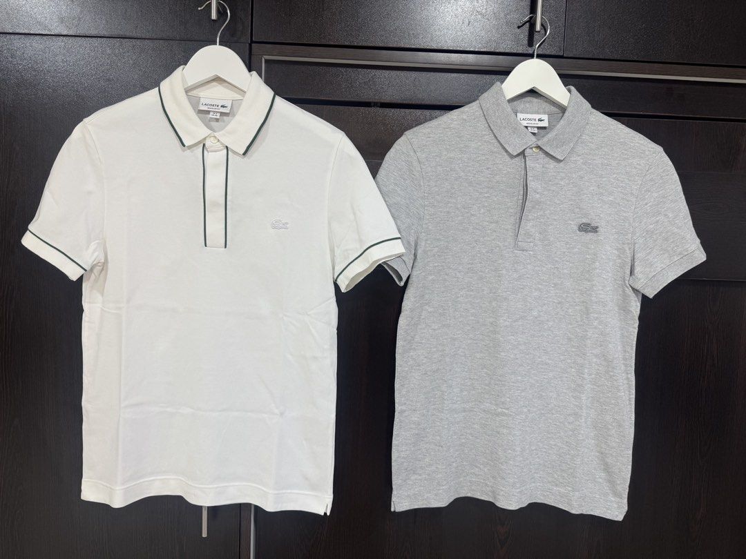 Lacoste Regular Fit Polo Size 2 (Category: Tshirts & Polo Shirts ) located in Pasay City. Submitted by josec03 (Listing ID 1461325543, Image 1). Description: Barely used Regular Fit Pristine White and Heather Grey. Regular Fit. Size 2. .