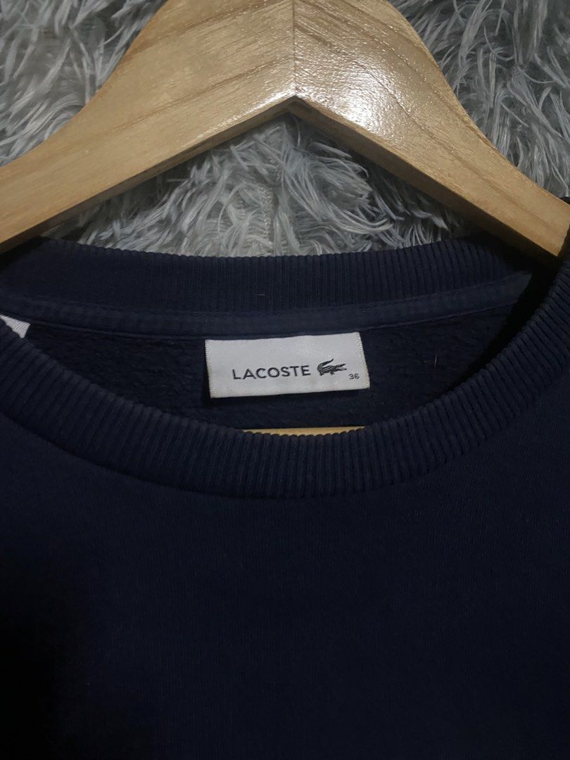 LACOSTE SWEATER (Category: Longsleeves) located in Cavite. Submitted by lwrnc.444 (Listing ID 1461517137, Image 3). Description: LACOSTE SWEATER COMPLETE TAGS GOOD CONDITION DIMES WIDTH 22 LENGTH 23.5-24 🏷️749+SHIPPING FEE DASMARIÑAS CAVITE LOC .