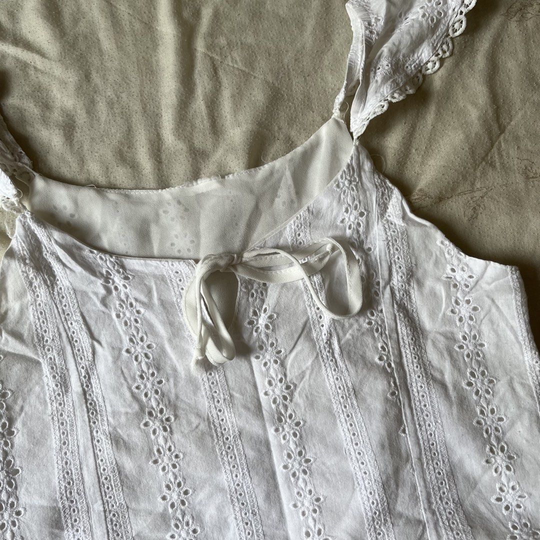 Lacy Coquette Top (Category: Others Tops) located in Davao. Submitted by byeooool (Listing ID 1461360123, Image 2). Description: best fits xs to s no flaws at all not see through!.