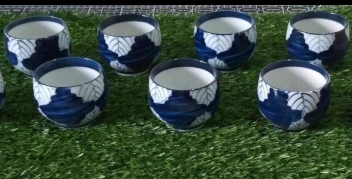 Leaf Pattern Cobalt Blue Tea Cup, 9pcs available - P75.00 each (Category: Coffee & Tea Tableware) located in Marikina City. Submitted by platesandthings (Listing ID 1461542003, Image 1). Description: Leaf Pattern Cobalt Blue Tea Cup, 9pcs available - P75.00 each.