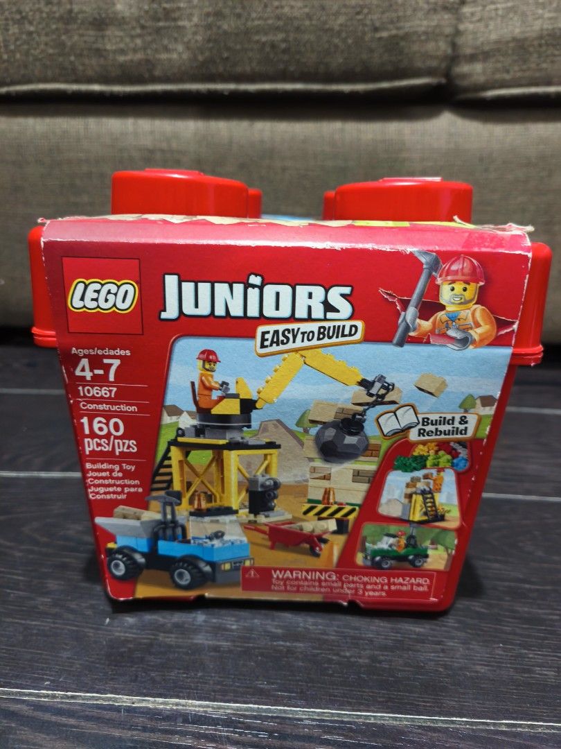 LEGO Juniors 10667 Construction Building Toy Set (Category: Lego & Building Sets) located in Pasig City. Submitted by 1stop-shop (Listing ID 1461559388, Image 1). Description: ❗FOR SALE ❗ LEGO 10667 Construction Juniors Easy To Build ❗₱1,300.00❗ ✅COMPLETE ❗DECLARE AS IS. ❗WYS IS WYG. ✅ALL PACKS ARE SEALED. ✅WITH MANUAL. 📍LOCATION: PASIG CITY - LEGO Juniors 10667 Construction set - Easy to build with pre-packed, numbered bags (1, 2, 3) - Includes