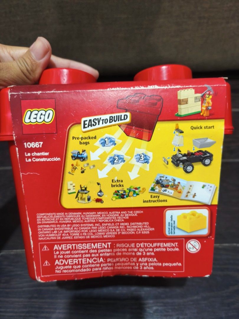 LEGO Juniors 10667 Construction Building Toy Set (Category: Lego & Building Sets) located in Pasig City. Submitted by 1stop-shop (Listing ID 1461559388, Image 2). Description: ❗FOR SALE ❗ LEGO 10667 Construction Juniors Easy To Build ❗₱1,300.00❗ ✅COMPLETE ❗DECLARE AS IS. ❗WYS IS WYG. ✅ALL PACKS ARE SEALED. ✅WITH MANUAL. 📍LOCATION: PASIG CITY - LEGO Juniors 10667 Construction set - Easy to build with pre-packed, numbered bags (1, 2, 3) - Includes