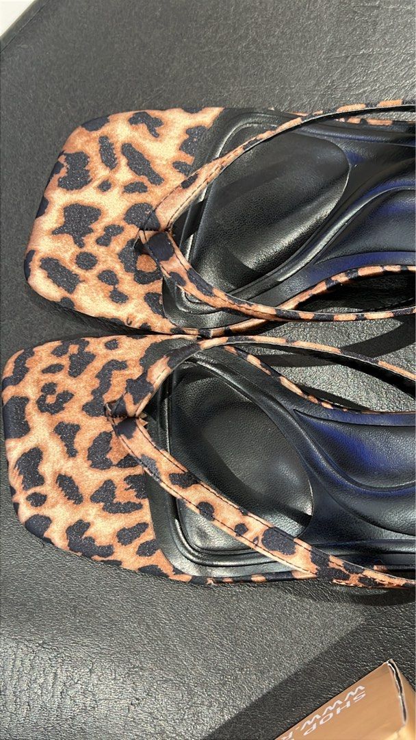 Leopard Kitten Heels (Category: Heels) located in Pasig City. Submitted by shop.prelovedbycza (Listing ID 1461479104, Image 1). Description: - Brand: Rock & Rose - Size: 38 - With box included - RFS: no longer used - Shipping must be shouldered by buyer - Loc: Pasig City.