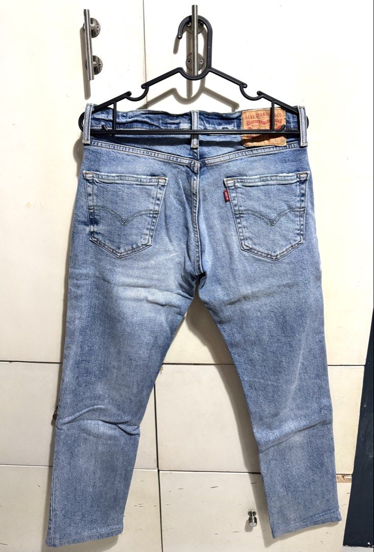 Levi's 501 Light Wash Denim Jeans (Category: Jeans) located in Mandaluyong City. Submitted by spaceshipshop (Listing ID 1461461612, Image 2). Description: - Classic Levi's 501 jeans - Light blue wash - Button fly closure - Standard five-pocket styling - Wardrobe staple - Comfortable fit for casual wear.