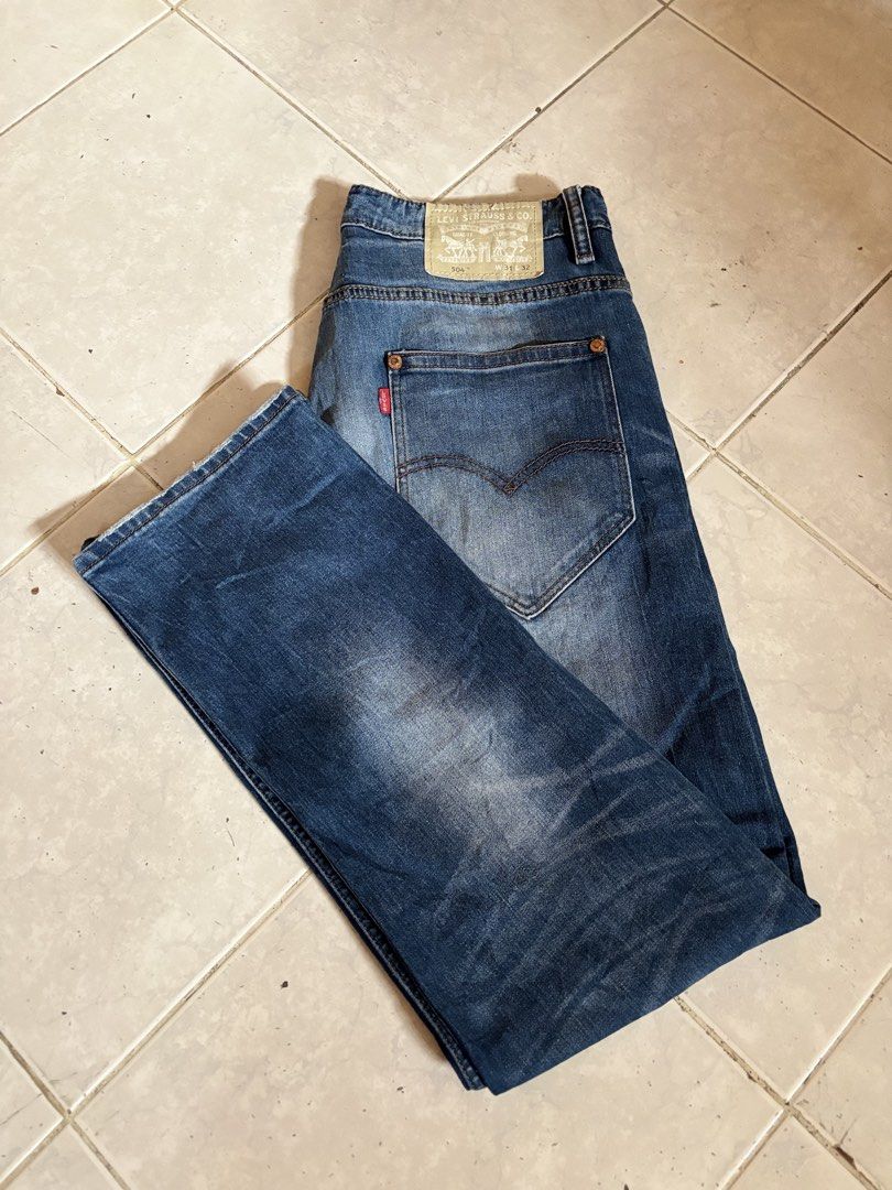 Levi's 504 Jeans W31 L32 (Category: Jeans) located in Manila. Submitted by manifest_05 (Listing ID 1461328843, Image 1). Description: - Classic Levi's 504 Jeans - Size: W31 L32 - Fit: Straight - Wash: Medium blue with fading - Material: Durable denim - Perfect for everyday wear.