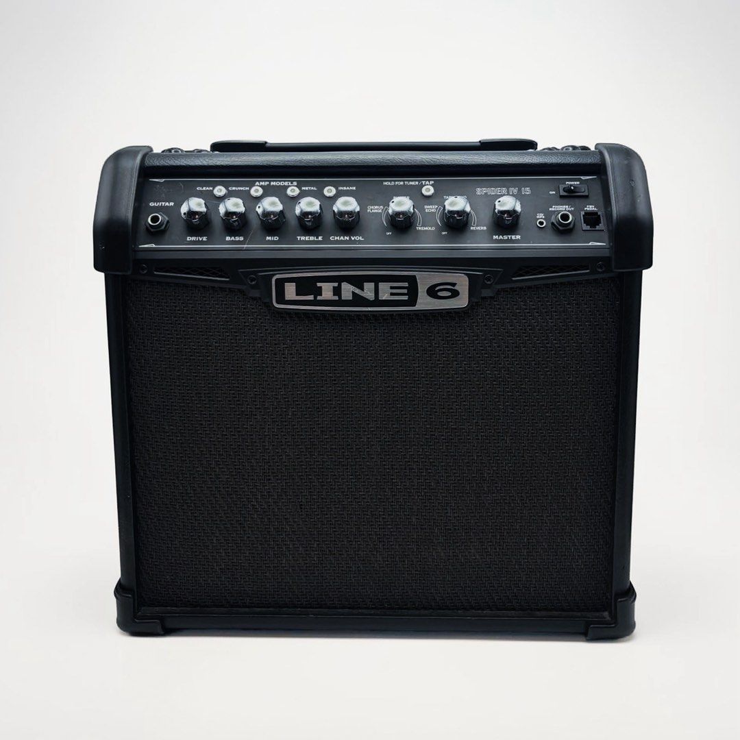 Line 6 Spider IV (Category: Musical Instruments) located in Tuburan. Submitted by janerin. (Listing ID 1461404614, Image 1). Description: (RUSH!!!) FOR SALE | Line 6 Spider IV - 15 Watts - 8” speaker - Multiple amp models - Built-in effects - Multiple tone presets - Headphone/Record Output - MP3 Input Best for: Beginners who want lots of sounds and effects (220v adaptor already included).