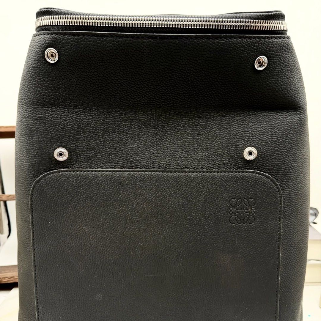 Loewe Goya Backpack Large - Black (Category: Backpacks) located in Makati City. Submitted by lottielabouff (Listing ID 1461483893, Image 3). Description: Loewe Goya Backpack Large Color: Black [PRICE] Bought in Farfetch for 51K PHP Selling for 18000 PHP • Selling my bags for affordable price • Price is still negotiable, drop your offer thru dm • No box, cards and papers, but i took detailed photos for you to check authenticity • No scammers allow