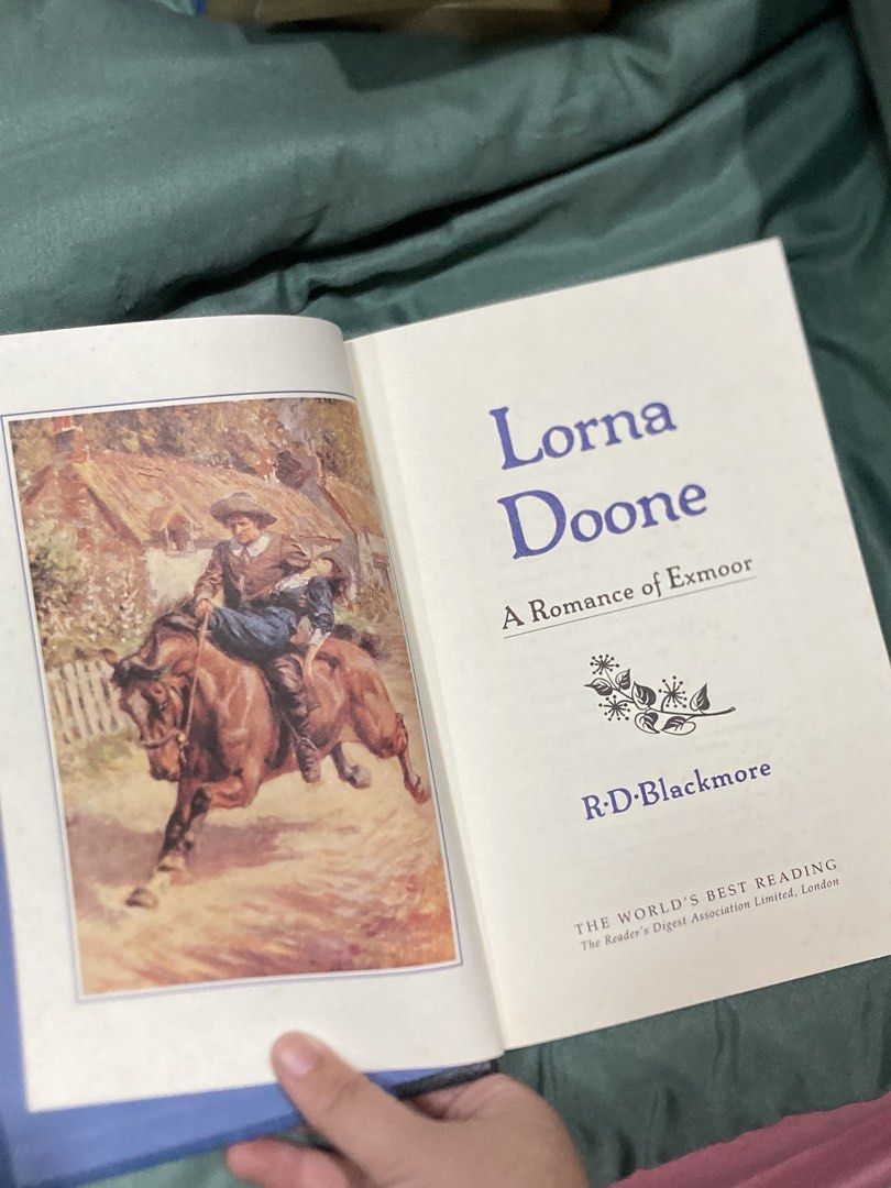 Lorna Doone by R.D. Blackmore (Category: Storybooks) located in Manila. Submitted by kreserie (Listing ID 1461526361, Image 2). Description: - Classic novel: Lorna Doone by R.D. Blackmore - Setting: A Romance of Exmoor - Publisher: The Reader's Digest Association Limited, London - Features: Lovely illustration at the front - Ideal for: Adding to any book collection 🖊️ Purchase basis: First come, first served 💌 Strictly PAYMENT FIRST policy 💳 M