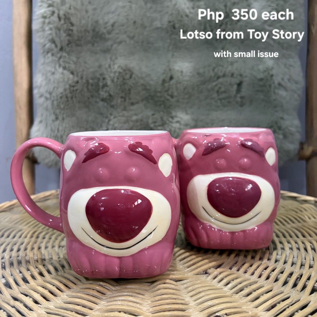Lotso 3D Mug (Category: Coffee & Tea Tableware) located in Pateros City. Submitted by lovealy_07 (Listing ID 1461507152, Image 1). Description: brand new with small paintchip lalamove only pag JNT po kasi baka mabasag.