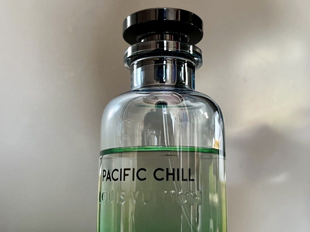 Louis Vuitton Pacific Chill Eau de Parfum 100ml (Category: Fragrance & Deodorants) located in Cordova. Submitted by josfhermosalonso1739 (Listing ID 1461498368, Image 3). Description: - Louis Vuitton Pacific Chill Eau de Parfum - 75ml/100ml Juice Level - Comes with original box - Scent profile: Fresh and invigorating - Versatile: Suitable for everyday wear and special occasions - Authentic luxury fragrance.