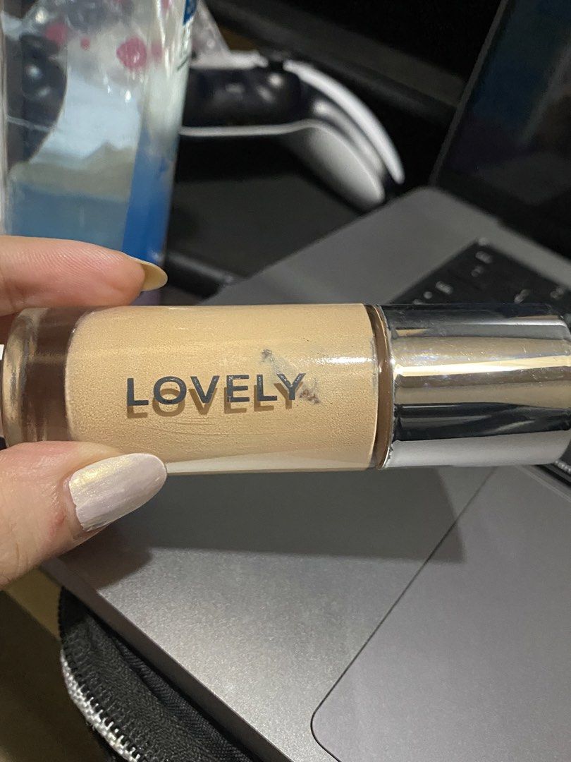 Lovely Cosmetics Light Foundation (Category: Makeup) located in General Trias. Submitted by sora_mekaru (Listing ID 1461455379, Image 1). Description: - Lovely Cosmetics Foundation - Shade: Light - Size: 20ml bottle - Condition: Bottle has some smudges, but product is still abundant. - Ideal for: Everyday wear - used a few times only .