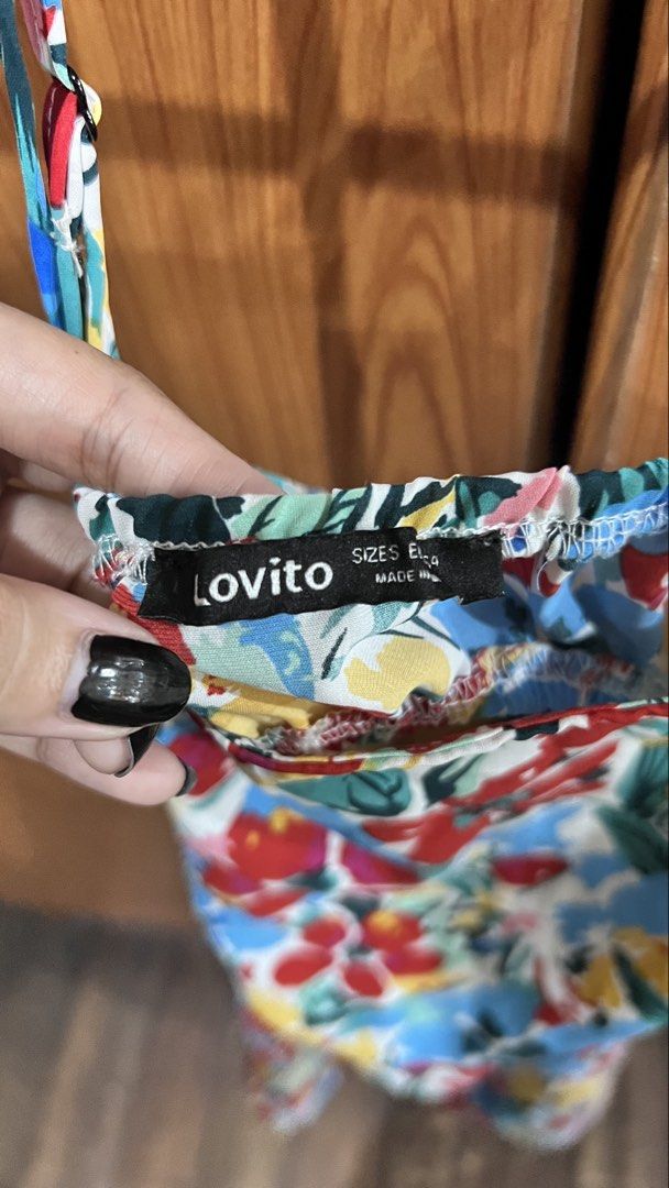 Lovito Floral Print Mini Dress (Category: Dresses) located in Manila. Submitted by ponyows (Listing ID 1461403236, Image 2). Description: mop: gcash/bpi mod:lalamove /j&t location: sampaloc manila no return & refund.