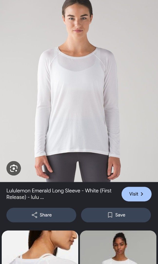 Lululemon Emerald Long sleeve (Category: Activewear) located in Calamba. Submitted by indiecated.thriftnshop (Listing ID 1461496381, Image 2). Description: Lululemon Emerald Long sleeve 25 shoulder to hem 17.5 pit to pit.