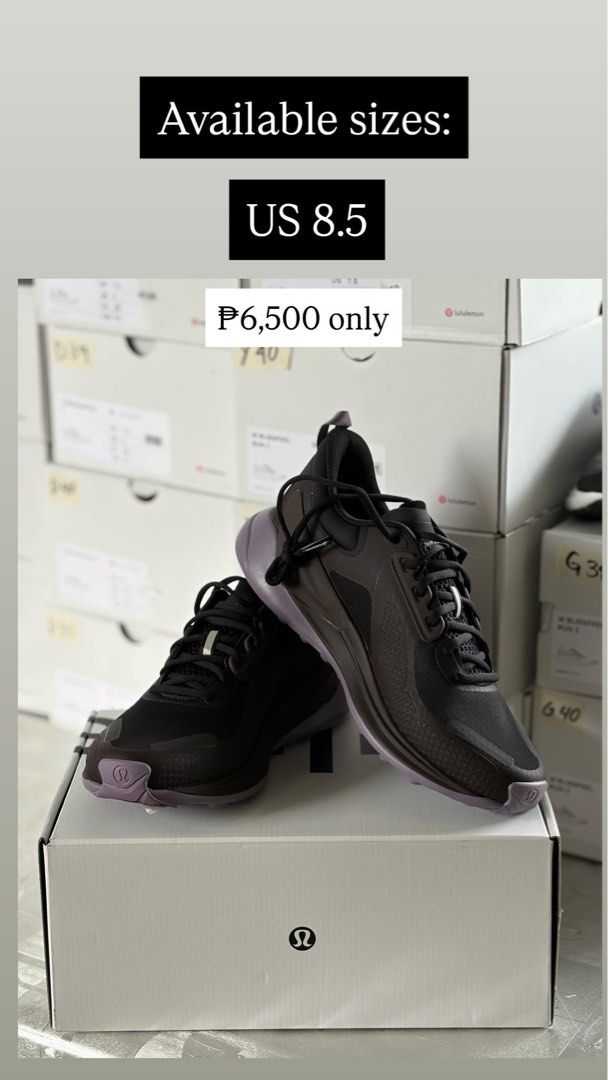 Lululemon Running Shoes - Various Sizes Available (Category: Sneakers) located in Cavite. Submitted by roroddssss (Listing ID 1461404543, Image 3). Description: - Brand: Lululemon Running Shoes - Available Sizes: US 7, US 7.5, US 8, US 8.5 - Price: P6,500 per pair - Ideal for: Running and everyday wear.