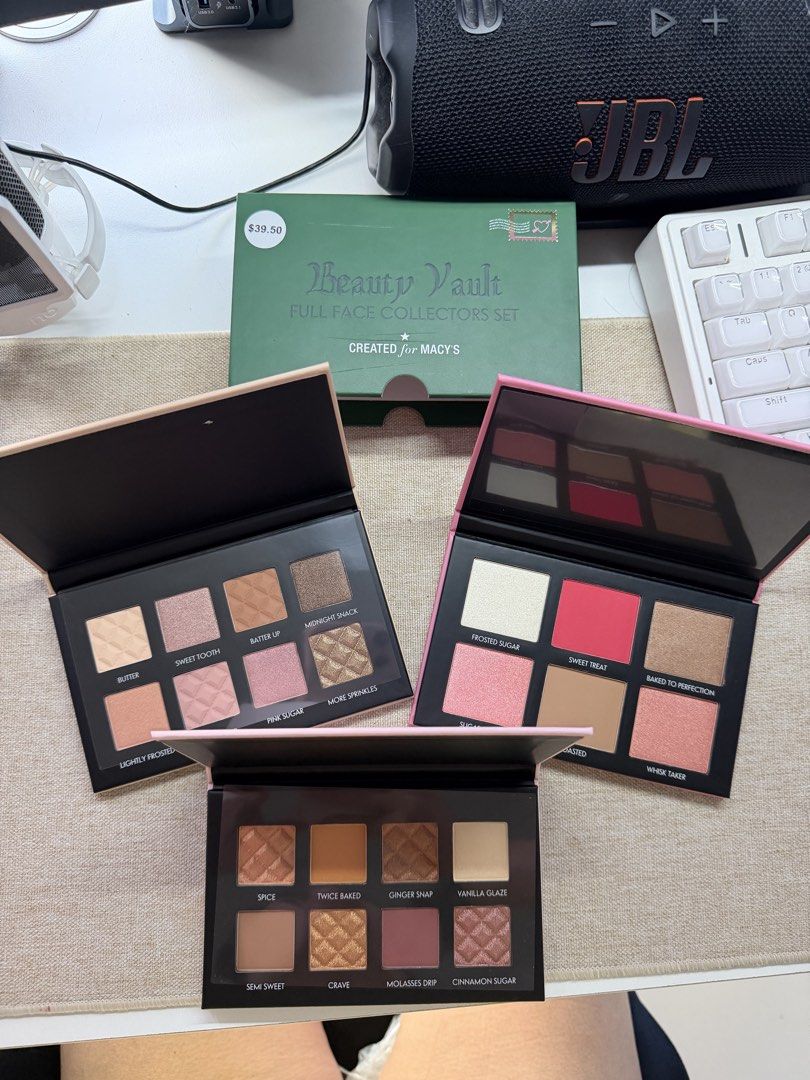 Macy's Beauty Vault 3 Palettes (Category: Makeup) located in Bulacan. Submitted by karisma_noverra (Listing ID 1461367319, Image 1). Description: Brand new 3 palettes na.