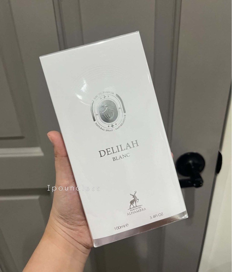 Maison Alhambra Delilah Blanc Eau De Parfum 100ml (Category: Fragrance & Deodorants) located in San Juan City. Submitted by ipoundless (Listing ID 1461450268, Image 1). Description: - Maison Alhambra Delilah Blanc Eau De Parfum - 100ml bottle - Natural spray, vaporisateur - Ideal for everyday wear.