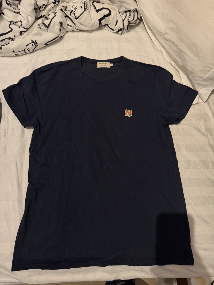 Maison Kitsune Tee Shirt (Category: Tshirts & Polo Shirts ) located in San Juan City. Submitted by solosells (Listing ID 1461486120, Image 1). Description: Maison Kitsune shirt size MEDIUM Buy with other kitsune products or take all for huge discount Payment via GCASH/bank trxf RFS: change wardrobe.