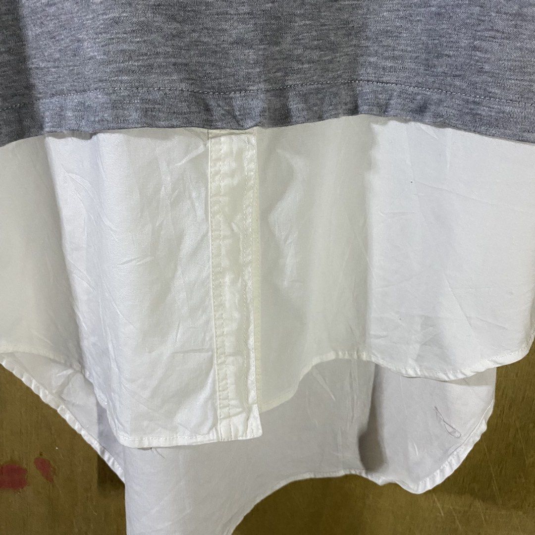 Maison Mihara Yasuhiro Layered Tank Top for Her (Category: Luxury Apparel) located in Baguio. Submitted by goodfinds2600v2 (Listing ID 1461491641, Image 3). Description: Size on tag: 40 fits M-L Dimensions: L-25 front, 29 back W/Bust-19 Description: womens Condition: Excellent Issue/s: — .
