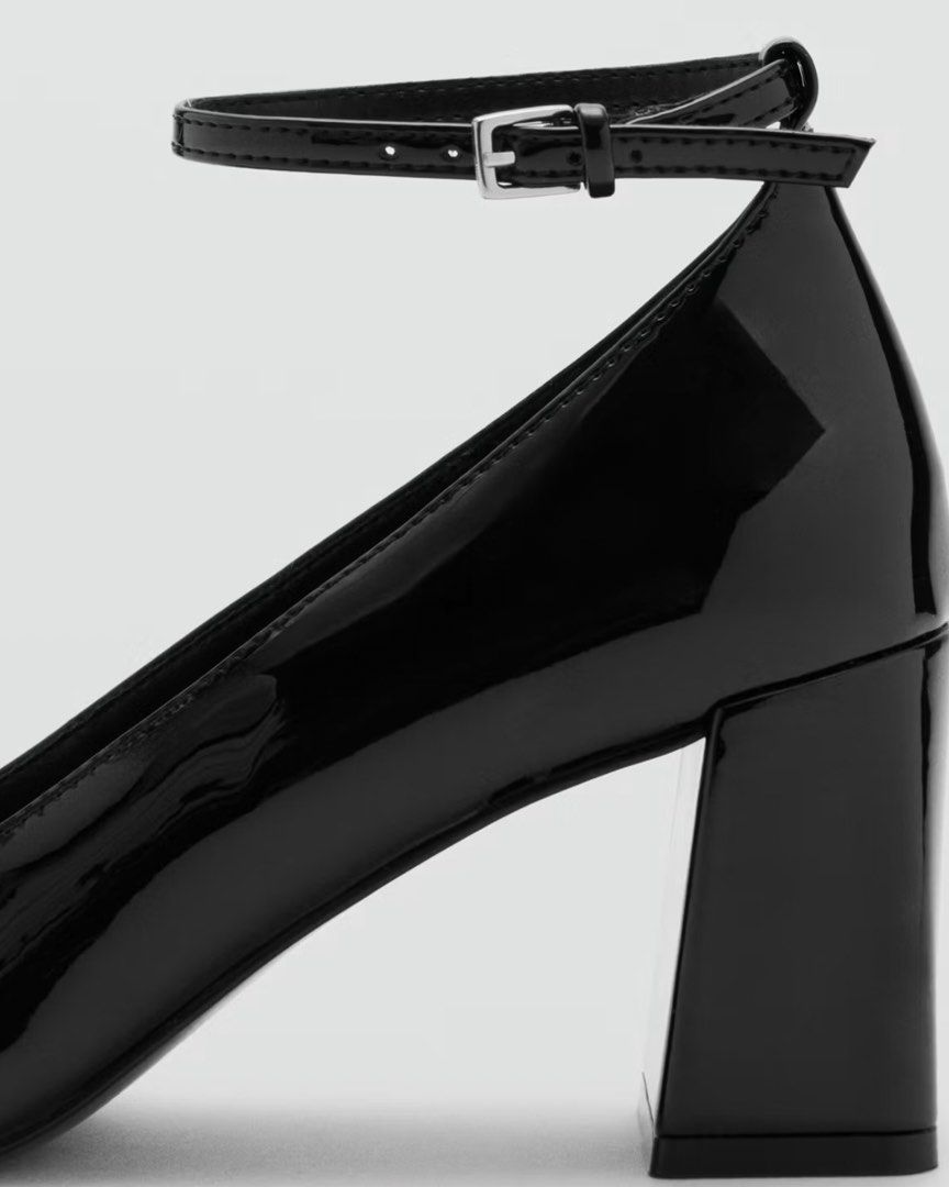 ⋆. 𐙚 ˚ Mango leather High-heeled Mary Jane (Category: Heels) located in Makati City. Submitted by thezarachives (Listing ID 1461558600, Image 2). Description: .