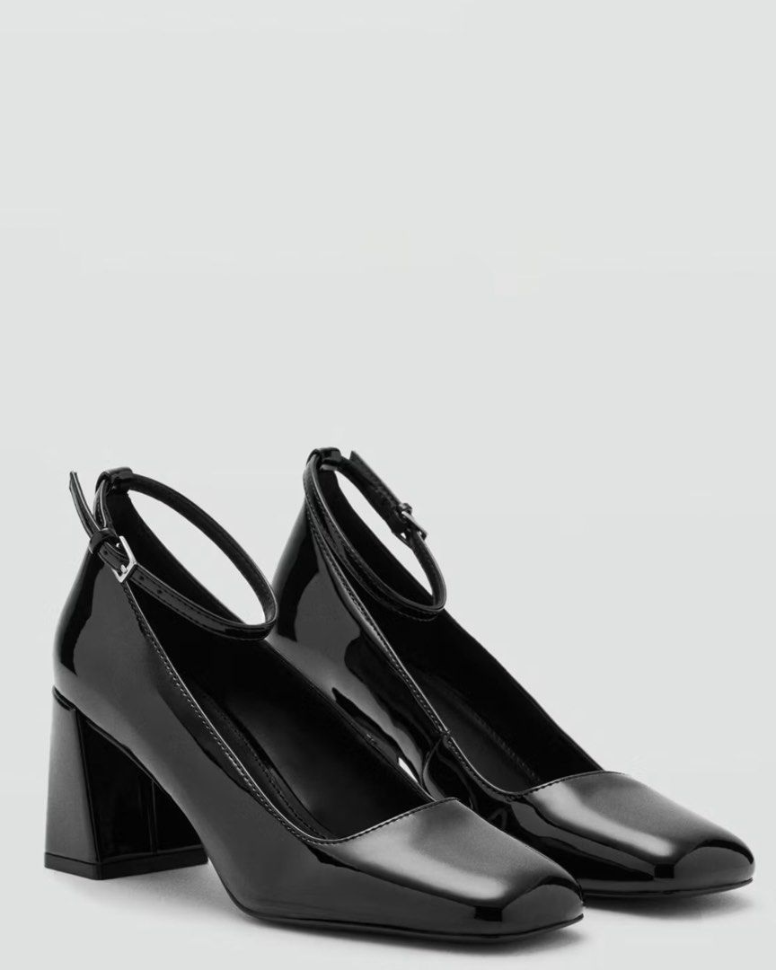 ⋆. 𐙚 ˚ Mango leather High-heeled Mary Jane (Category: Heels) located in Makati City. Submitted by thezarachives (Listing ID 1461558600, Image 1). Description: .