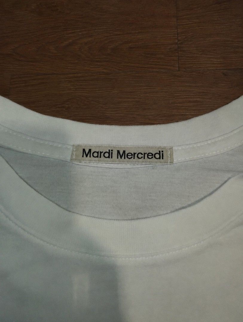 Mardi Brushed Logo tee (Category: Shirts) located in Manila. Submitted by ilovebrentfaiyaz (Listing ID 1461401017, Image 2). Description: - 10/10 Color rate - Good as new - Authenticity verified by hiddentag app - Complete tags - Negotiable - No issues - 21x27.