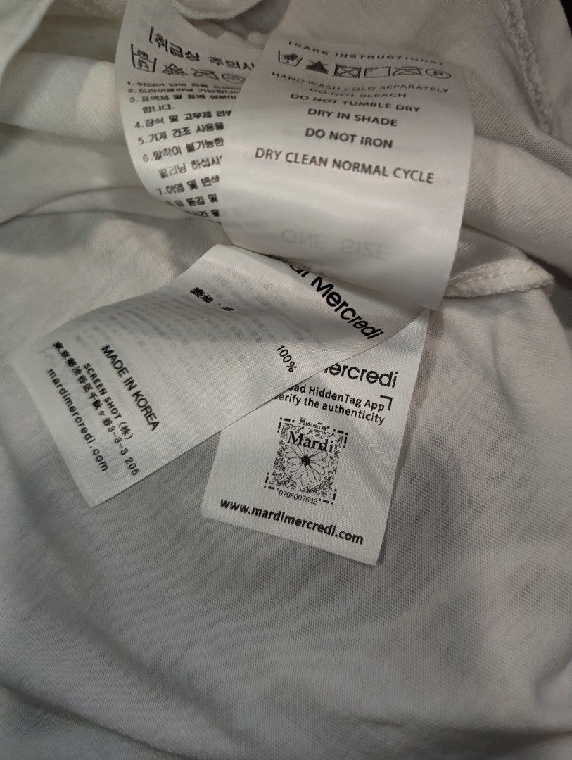 Mardi Brushed Logo tee (Category: Shirts) located in Manila. Submitted by ilovebrentfaiyaz (Listing ID 1461401017, Image 3). Description: - 10/10 Color rate - Good as new - Authenticity verified by hiddentag app - Complete tags - Negotiable - No issues - 21x27.