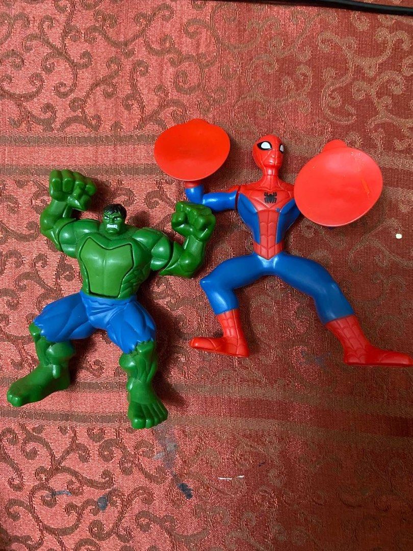 marvel action fogures spiderman and hulk bundle 450 preowned (Category: Action & Battle Toys) located in Quezon City. Submitted by balikbayanbuddy (Listing ID 1461335461, Image 3). Description: .