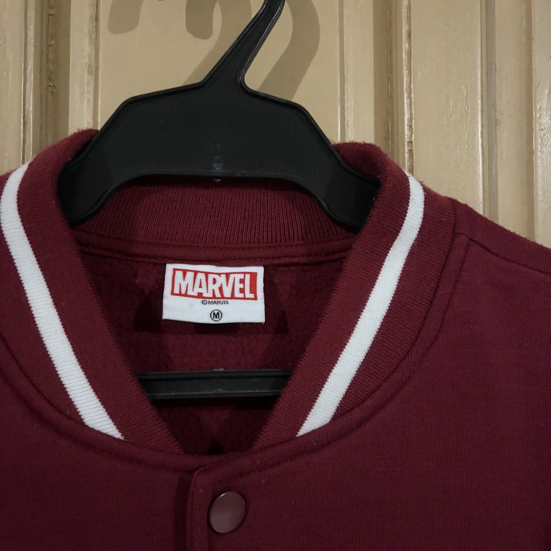 Marvel Spider-Man Varsity Jacket (Category: Coats, Jackets and Outerwear) located in Apalit. Submitted by zjiules (Listing ID 1461551962, Image 2). Description: Dimes: 24x28 L Color rate: 10/10 No issue.