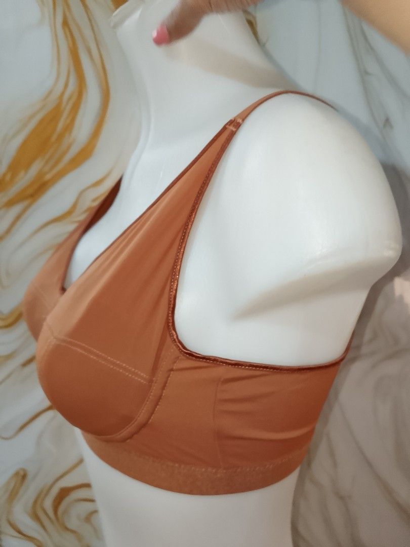 Medium brown bralette Comfortable Everyday T-shirt Bra - Smooth & Supportive (Category: Undergarments & Loungewear) located in Manila. Submitted by truecrystal-1407 (Listing ID 1461413848, Image 2). Description: - Smooth, seamless t-shirt bra - Great support for everyday wear - Adjustable straps for a custom fit - Wide and comfortable underband - Neutral tan color - Perfect basic for your wardrobe.