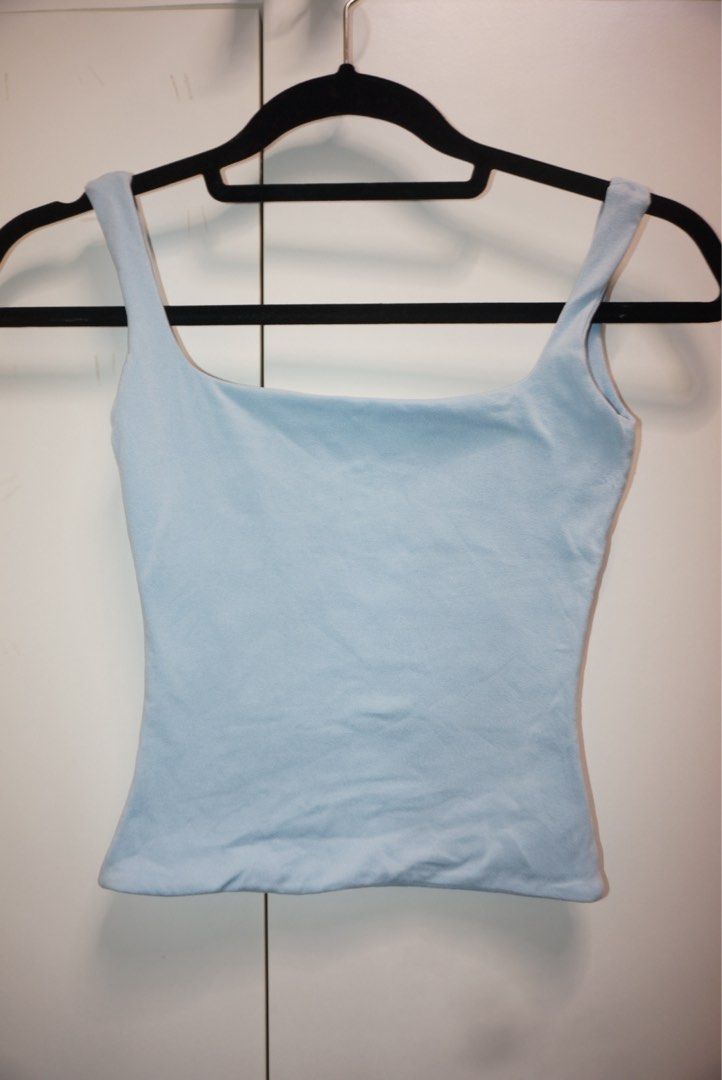 Blue and Sky Blue Mera Tank Tops (Category: Blouses) located in Bacoor. Submitted by ynnasdrawer (Listing ID 1461406758, Image 3). Description: - xxs to xs - bought for 100 each - selling both for 120! - cutee colors - rfs: decluttering.