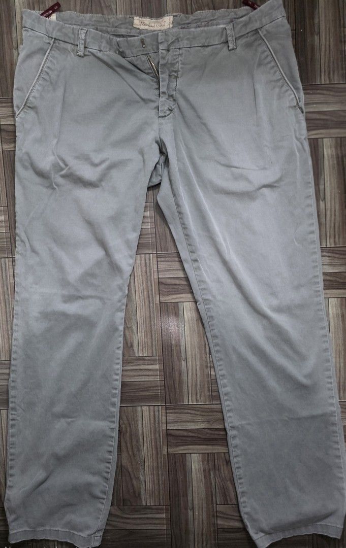 Michael Coal Casual Grey Chino Pants (Category: Chinos) located in Quezon City. Submitted by thriftstershop (Listing ID 1461510436, Image 1). Description: Brand: Michael Coal Size: 36 Meet up: Trinoma or LRT 2 Anonas Shipping: Weekdays - LBC Weekends - J&T.