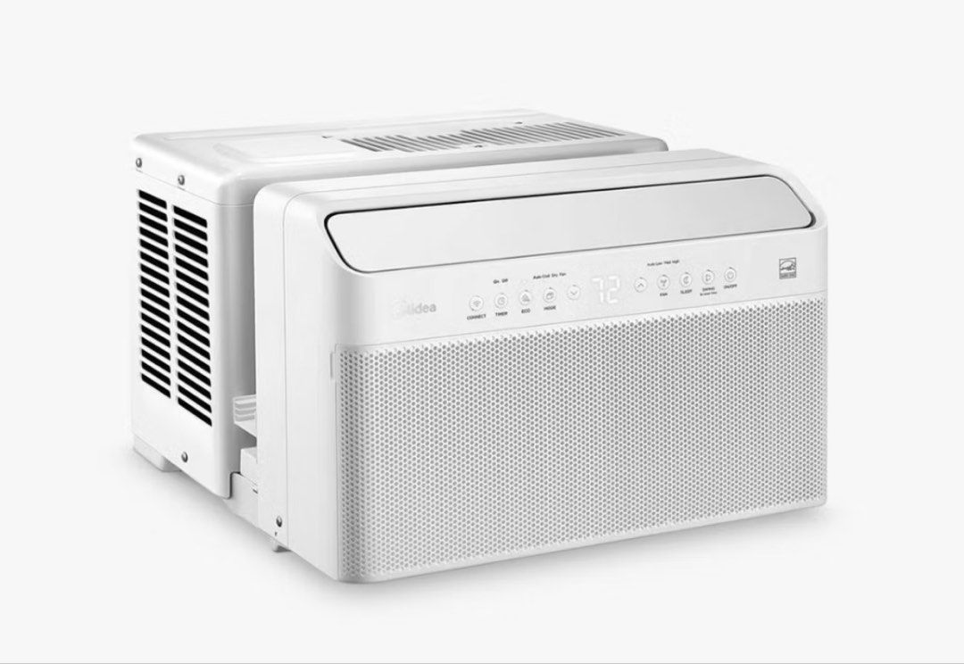 Midea Window Air Conditioner (Category: Air Conditioning and Heating) located in Caloocan City. Submitted by ptrck1 (Listing ID 1461557564, Image 2). Description: - Midea Window Air Conditioner - Digital display showing current temperature (e.g., 72°F) - Multiple cooling modes: ECO and Sleep - Swing function for adjustable air direction - Easy-to-clean air filter - Perfect for cooling down any room.