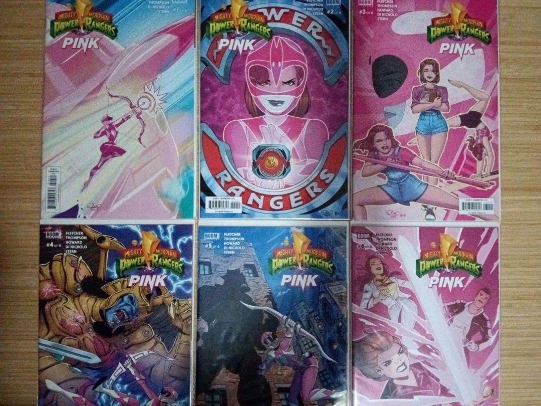 Mighty Morphin Power Rangers Pink Complete Set #1-6 (Category: Comics & Manga) located in Taguig. Submitted by bry_chua (Listing ID 1461523549, Image 1). Description: - Selling as set only - Last price posted - Bagged and boarded Location: Taguig MOP: G-Cash, Maya, or Bank Transfer MOD: Lalamove, Grab, LBC, J&T Buyer will shoulder delivery fee.