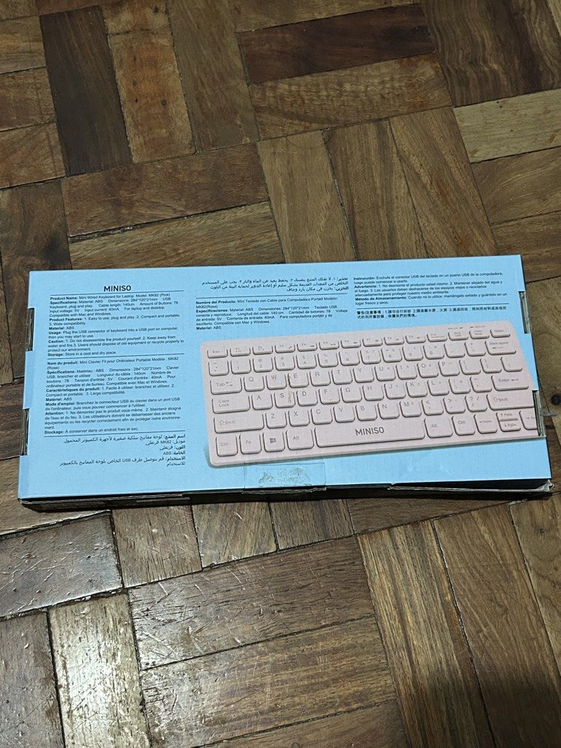 Miniso Pink Wired Usb Cable Mini Keyboard (Category: Laptops & Notebooks) located in Cavite. Submitted by apricity.aes (Listing ID 1461419550, Image 2). Description: ۶ৎ never been used, tried only ۶ৎ works well ۶ৎ no issues ۶ৎ these are pre loved so please manage expectations ۶ৎ color may slight be different due to the lighting of the room and camera setting ۶ৎ if you have any questions please do feel free to message! ۶ৎ Loc: Bacoor, Cavite ۶ৎ Mo