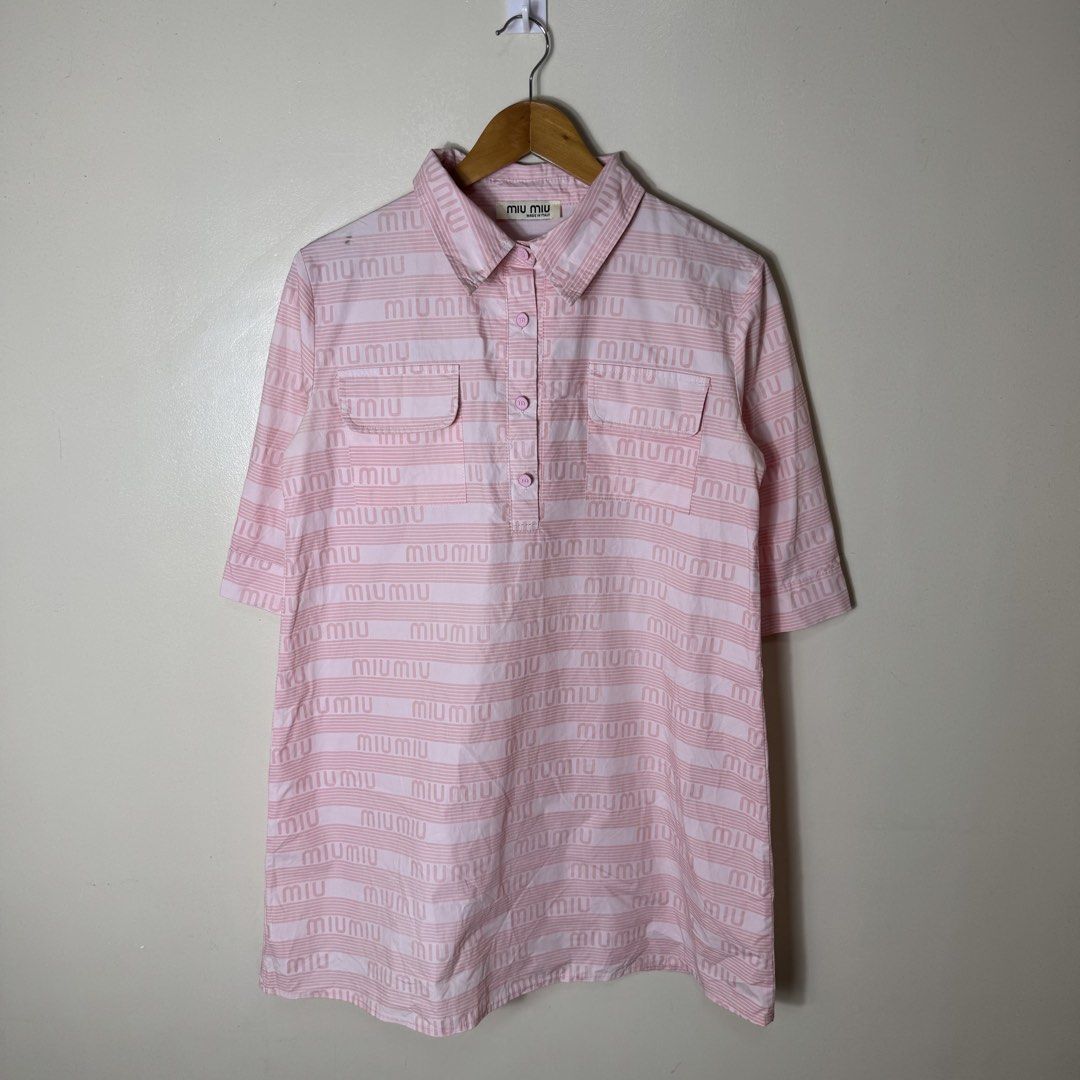 Miumiu Dress (Category: Others Tops) located in Davao. Submitted by cmbs141022 (Listing ID 1461479615, Image 2). Description: Miumiu Size M Dimension: L 31" , W 19" Condition: 9/10 excellent ₱700.