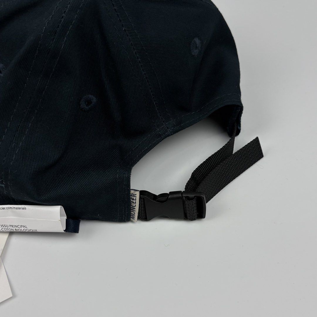 Moncler - Logo Applique Baseball Cap (Category: Caps & Hats) located in Bacolod City. Submitted by cast.archives (Listing ID 1461506895, Image 3). Description: Moncler - Logo Applique Baseball Cap Size: Osfa Condition: Bnds Flaw: None.