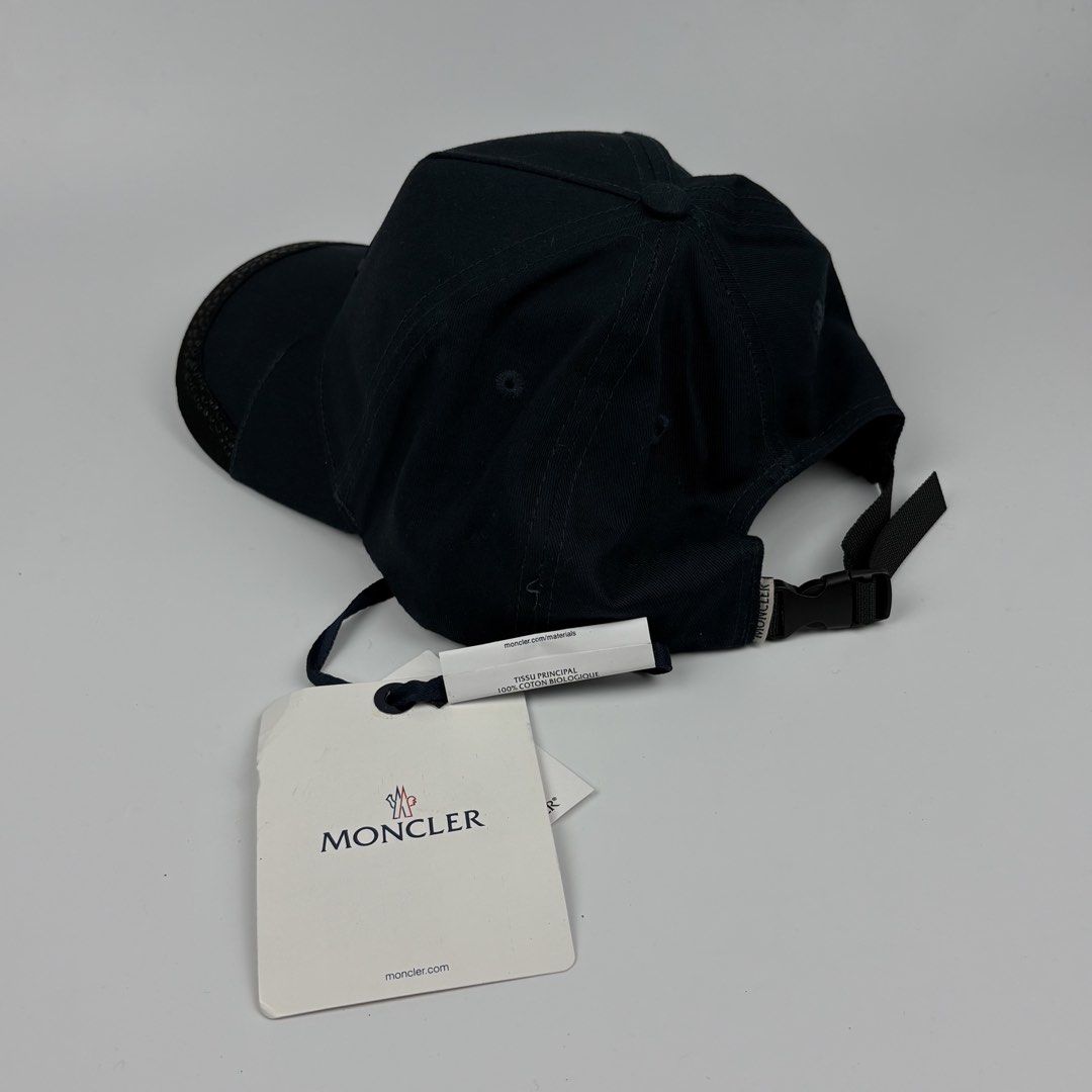 Moncler - Logo Applique Baseball Cap (Category: Caps & Hats) located in Bacolod City. Submitted by cast.archives (Listing ID 1461506895, Image 2). Description: Moncler - Logo Applique Baseball Cap Size: Osfa Condition: Bnds Flaw: None.